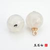 Pies de cobre de vidrio cárdigan cheongsam para mujer joyería costura a mano hebilla de color forma de flor abrigo abrigo camisa camisa botón de camisa