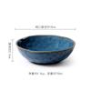 Cuenco poco profundo de cerámica de estilo japonés creativo para clientes europeos y estadounidenses, cuenco para fideos espaguetis, cuenco para ensalada de frutas, cuenco para sopa, cuenco para restaurante personalizado