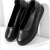 Sapatos para o Trabalho, Sapatos Femininos, Sapatos de Mãe, Sapatos de Trabalho Antiderrapantes com Solado Macio, Sapatos de Couro, Sapatos para Todas as Estações com Solado Plano, Sapatos Femininos de Salto Baixo
