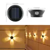 Iluminação Solar Externa, Decoração de Atmosfera para Casa, Luzes Solares de Jardim, Luzes de Parede com Sensor de Corpo Humano para Estrada de Vila