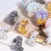 2025 Nuevo Aleación Personalizado Calavera Florero DIY Abalorio Teléfono Móvil Llavero Cadena de Bolso Accesorios Al por Mayor