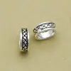 Accesorios de Plata de Ley S925 Plata Tailandesa Patrón Retro Cuentas de Agujero Grande Pulsera DIY Hecha a Mano Accesorios para Joyería de Cuentas Material