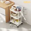 Temu/Shein Carrito de Almacenamiento Multi-Nivel con Ruedas para Sala de Estar, Estante de Almacenamiento para Snacks, Organizador de Cocina