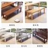 Banco de madera maciza, banco de mesa de comedor minimalista nórdico, banco de madera para sala de estar, banco para el hogar, banco largo, banco moderno para cambiarse los zapatos al pie de la cama
