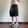Nuevos Pantalones Cortos de Trabajo Estilo Chino Estilo Nacional Tie-Dye Pintura a Tinta para Hombre, Verano Nuevo Casual Sueltos Peso Pesado de Cinco Puntos Pantalones Marca de Tendencia
