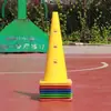 Equipo de Entrenamiento de Baloncesto y Fútbol de 48 cm con Agujeros, Conos Marcadores, Conos de Obstáculos, Postes Marcadores y Bloqueos Combinados