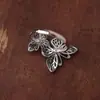 Anillo de Mariposa New Jasper Plateado para Mujer [] Esmalte Retro Guofeng Nicho Outlet de Fábrica