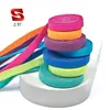 Banda elástica gruesa de 1 cm de doble cara cepillada de colores para ropa, diadema deportiva antideslizante, cinta elástica de alta elasticidad de Spandex