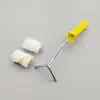 Shuaining Cierre de Bordes Mini Rodillo Pintura Látex Ángulo Yang Brocha para Cierre de Bordes Herramienta para Pared Soporte Mango para Rodillo de Ángulo Yang