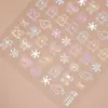 Redanco5D Embutido Popular Adesivo para Nail Art Concha Luz Laço de Natal Adesivo Estéreo para Unha Dr1330