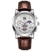 Suministro Exclusivo Transfronterizo de Nuevo Reloj de Cuarzo para Hombre Hueco Totalmente Automático Pronóstico Multifunción Reloj Cronógrafo de Negocios