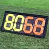 Nova placa de substituição de futebol ao ar livre placar de futebol placa de número de futebol dupla face display 2 placar