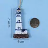 Corda de Cânhamo Decorativa DIY Mediterrânea Pequeno Pingente Criativo Mini Decoração de Parede Acessórios Feitos à Mão Barco de Pesca Âncora Pingente para Jardim de Infância