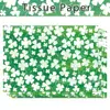 Papel de Copia Trébol de la Suerte Wx242 17g Dulce de Regalo Papel de Envoltura a Prueba de Humedad St. Papel de Pera de Nieve de Trébol del Día de San Patricio