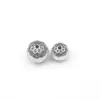 Prata Esterlina S925 Acessórios Escovados Pulseira de Corda Artesanal DIY Contas Espaçadoras para Joias Pulseira de Contas Redondas