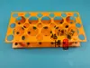 Rack de Tubos de Centrifugación de Cuatro Caras 10ml/15ml/50ml Plástico Desmontable Doble Uso 17mm/30mm Rack para Tubos de Ensayo