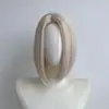 TikTok Más Vendido Estilo Coreano Raya Media Corta Recta Transpirable Malla de Rosa Seda Mate Peluca Cobertura Total de Cabeza En Stock Dropshipping