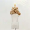 Bufanda de Piel Sintética de Zorro para Mujer, Invierno Engrosada Doble Cara de Piel, Versátil Simple Elegante, Protector de Cuello Cuello Calentador de Piel Sintética