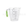 Copo Medidor Criativo para Bolo Plástico com Escala Copo com Cabo de Silicone Copo Medidor de Plástico Transparente Grau Alimentício Copo Medidor para Assar