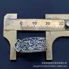 Xizang Plata Nuevo Estilo Chino Candado de Fortuna de Plata Antigua Patrón de Nube Cuentas Espaciadoras Plata Pura Hueco Estilo Étnico Accesorios para Pulsera DIY
