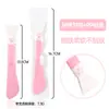 Brocha para Mascarilla Facial de Doble Punta, Cepillo Facial Limpiador de Poros de Gel Suave, Herramienta de Aplicación, Cabezal de Masaje, Raspador Facial, Brocha para Mascarilla