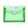 FC folder de archivo 3D colorido bolsa de almacenamiento A4 gran capacidad pp impermeable cierre de broche bolsa de archivo translúcida horizontal sarga