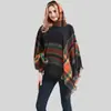 Comércio Exterior Primavera, Outono e Inverno Xadrez Comprimento Médio com Capuz Xale Estilo Europeu e Americano Natal Fio Loop Manto Xale de Poliéster