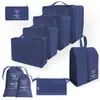 Bolsa de almacenamiento de viaje, juego de seis piezas, juego de siete piezas, juego de ocho piezas, bolsa de lavado plegable, bolsa de almacenamiento de ropa, paquete de bolsa de viaje