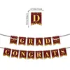 Decoraciones para Fiesta de Temporada de Graduación Transfronteriza Estamos tan Orgullosos de Ti Banner de Letras Guirnalda de Graduación
