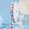 Cinta impresa para bendición de cumpleaños Huiya, Cinta de satén colorida, Cinta decorativa DIY para empaque de flores de pastel, Venta al por mayor