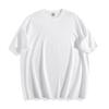 Camiseta de Algodão Puro Tamanho Real Fabricação Doméstica Americana Entrega Direta Cor Sólida Ombro Caído Manga Curta Estampa Digital Peso Pesado Absorvente de Suor e Respirável