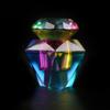Nova arte de unhas estilo japonês Copo de Cristal com tampa vidro mágico octogonal alta transparência copo de cristal líquido Copo de cristal arte de unhas transfronteiriça