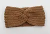 Explosiones Transfronterizas Diadema de Lana para Mujer Accesorios para el Cabello Diadema Tejida Diadema de Moda Linda Elegante Para Salir Calentador de Cabeza