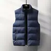 Chal Transfronterizo para Hombre Invierno Versión Coreana Ajustado Moderno Atractivo Casual Versátil Chaqueta Talla Grande Chaleco Cálido Venta al por Mayor