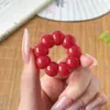Transmisión en Vivo Barata Raíz de Bodhi Natural Corte Redondo Diente de Ajo Nudo a Mano Cuerda de Dedo Fresca Venta al por Mayor