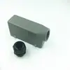 Conector de alta resistência 24 pinos retangular plugue soquete de aviação HDC-HE-024-1/2 conector de canal quente montagem embutida