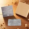 La Tarjeta Metálica Conmemorativa Inspiradora Más Vendida de Amazon para Tu Ser Querido, Hijo, Tarjeta con Mensaje Emocional, Caja de Regalo para Joyería