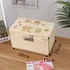 Caja de Dinero con Candado, Caja de Contraseña Depositante y Retirable, Regalo para Niños, Alcancía Grande de Celebridad de Internet para Estudiantes, Caja de Dinero para Adultos