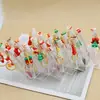 Novo Produto de Comércio Exterior com Boneca e Chaveiro, Chaveiro Pincel de Cílios de Natal, Pincel de Cílios Cartoon em Tubo de Ensaio de Natal