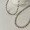 Collar de Plata Esterlina S925 Suchuang Ojo de Tigre Maillard Perla para Mujer Nuevo Retro Lujo Ligero Moda Versátil Cadena Clavícula