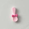 Mini tenedor y cuchara con lazo rosa pequeño, accesorios para hacer uno mismo, crema y pegamento, venta al por mayor, accesorios para zapatos con agujeros