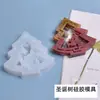 Molde de Resina de Cristal DIY Amapola Árbol de Navidad Decoración para Colgar en Habitación Molde de Silicona Hecho a Mano Creativo