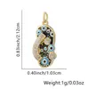 Collar de Chanclas para Mujer, Colgante de Ojo con Goteo de Aceite, Chanclas Europeas y Americanas Personalizadas, Cadena para Clavícula Incrustada con Diamantes, Accesorios Transfronterizos