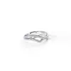 Anillo de pareja Vid Xiangsi plata de ley diseño de nicho de pareja simple abierto para hombre y mujer Anillo de boda Regalo de Navidad