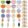 Toalla con Etiqueta Bordada de Amazon Bordado Phnom Penh Chenilla Insignia Smiley Relámpago Accesorios Etiqueta de Tela Parche Tela Bordada para Pegar