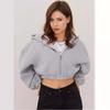 Sudadera Oscura Sudadera con Capucha para Mujer Gótica Pareja Harajuku Talla Grande Ombligo Cremallera Sudadera