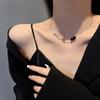 Colar de contas imitação Pedra Olho de Gato design de nicho feminino corrente clavícula 2022 novo Rede Vermelha simples doce cool corrente de pescoço