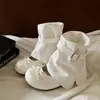 Botas Maillard para Mujer 2026 Primavera y Otoño Nuevas Botas Cortas de Moda, Botas Plisadas con Hebilla de Cinturón, Zapatos Mary Jane para Mujer