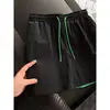 Pantalones Cortos Deportivos de Secado Rápido Estilo Americano para Hombre, Nuevos de Verano Finos Transpirables de Bloques de Color Casuales, Pantalones Cortos para Gimnasio y Running