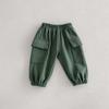 2026 Pantalones Largos Casuales de Color Sólido para Niños, Primavera y Otoño, para Niños de 0 a 6 Años, Pantalones Cargo para Niños Pequeños con Puños Elásticos